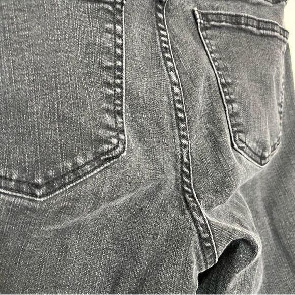 Madewell Jeans Women Sz 27T Black Charcoal 9" High Rise Skinny Button Font Denim - Picture 9 of 16